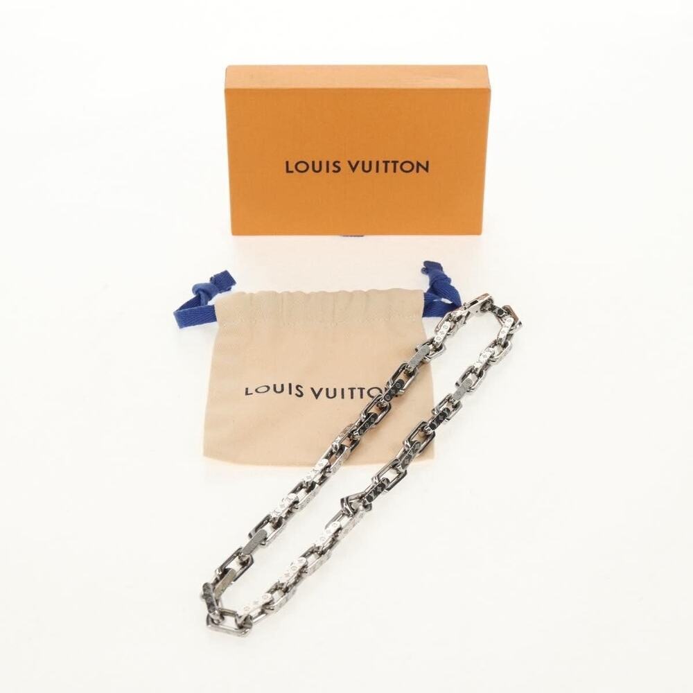 Louis Vuitton Chain Necklace Metal Silver